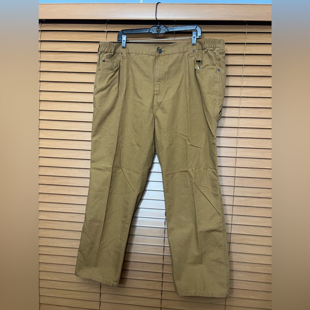 DUKE Haband Classic Fit Side-Elastic Carpenter Pants Sz 42M